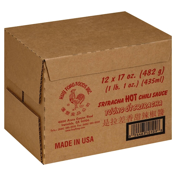 Huy Fong Huy Fong Sriracha Chili Sauce 17 oz., PK12 HF SR17 - main